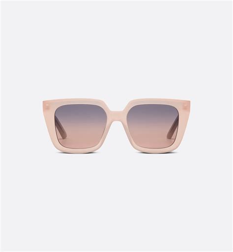 DiorMidnight S1I Pink Matte Square Sunglasses 